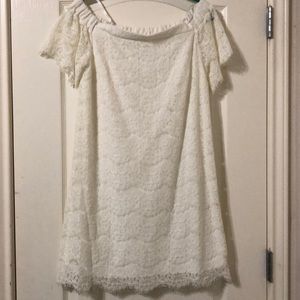 Sophia + Zeke white lace dress